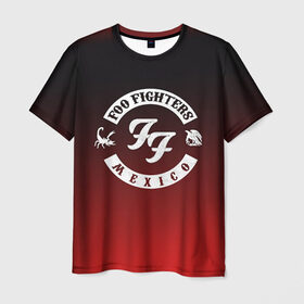 Мужская футболка 3D с принтом Foo Fighters 3 в Санкт-Петербурге, 100% полиэфир | прямой крой, круглый вырез горловины, длина до линии бедер | Тематика изображения на принте: foo fighters | дэйв грол | фу файтерс