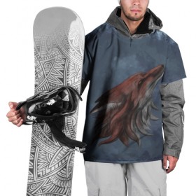 Накидка на куртку 3D с принтом Зимний лис в Санкт-Петербурге, 100% полиэстер |  | Тематика изображения на принте: fox | зима | лис | лиса | лисица