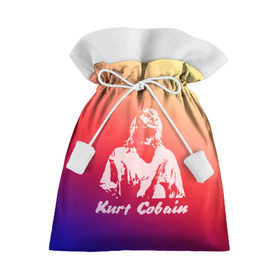 Подарочный 3D мешок с принтом Kurt Cobain в Санкт-Петербурге, 100% полиэстер | Размер: 29*39 см | nirvana |  курт кобейн | нирвана | рок