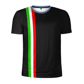 Мужская футболка 3D спортивная с принтом Black Milk Italiano в Санкт-Петербурге, 100% полиэстер с улучшенными характеристиками | приталенный силуэт, круглая горловина, широкие плечи, сужается к линии бедра | flag | italian | италия | итальянский | страна | страны | триколор | флаг