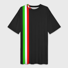 Платье-футболка 3D с принтом Black Milk Italiano в Санкт-Петербурге,  |  | flag | italian | италия | итальянский | страна | страны | триколор | флаг