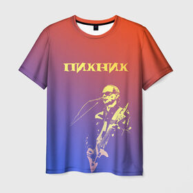 Мужская футболка 3D с принтом Пикник (Эдмунд Шклярский) в Санкт-Петербурге, 100% полиэфир | прямой крой, круглый вырез горловины, длина до линии бедер | пикник | рок | эдмунд шклярский