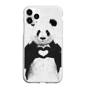 Чехол для iPhone 11 Pro Max матовый с принтом Panda heart в Санкт-Петербурге, Силикон |  | Тематика изображения на принте: heart | panda | арт | клевый | красивый | панда | рисунок | сердце