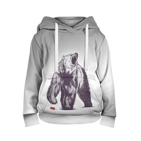 Детская толстовка 3D с принтом Медведь наступил на лего в Санкт-Петербурге, 100% полиэстер | двухслойный капюшон со шнурком для регулировки, мягкие манжеты на рукавах и по низу толстовки, спереди карман-кенгуру с мягким внутренним слоем | Тематика изображения на принте: зверь | косолапый | лего | медведь | мишка | рев