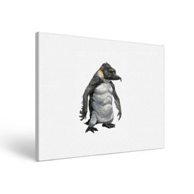 Холст прямоугольный с принтом Пингвинопитек в Санкт-Петербурге, 100% ПВХ |  | Тематика изображения на принте: лженаука | пингвин