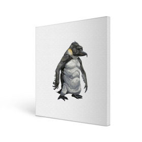 Холст квадратный с принтом Пингвинопитек в Санкт-Петербурге, 100% ПВХ |  | лженаука | пингвин