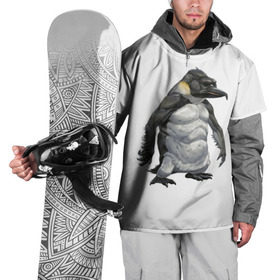 Накидка на куртку 3D с принтом Пингвинопитек в Санкт-Петербурге, 100% полиэстер |  | лженаука | пингвин