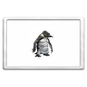 Магнит 45*70 с принтом Пингвинопитек в Санкт-Петербурге, Пластик | Размер: 78*52 мм; Размер печати: 70*45 | лженаука | пингвин