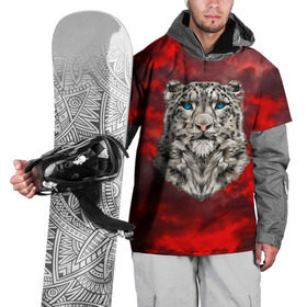Накидка на куртку 3D с принтом Леопард в Санкт-Петербурге, 100% полиэстер |  | 3d | cat | арт | вечер | взгляд | закат | кот | кот хипстер | котёнок | котятки | котятушки | кошечки | кошка | леопард | мордочка | ночь