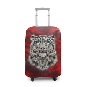 Чехол для чемодана 3D с принтом Леопард в Санкт-Петербурге, 86% полиэфир, 14% спандекс | двустороннее нанесение принта, прорези для ручек и колес | 3d | cat | арт | вечер | взгляд | закат | кот | кот хипстер | котёнок | котятки | котятушки | кошечки | кошка | леопард | мордочка | ночь