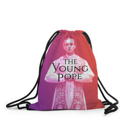 Рюкзак-мешок 3D с принтом The Young Pope в Санкт-Петербурге, 100% полиэстер | плотность ткани — 200 г/м2, размер — 35 х 45 см; лямки — толстые шнурки, застежка на шнуровке, без карманов и подкладки | young pope | джуд | лоу | молодой папа