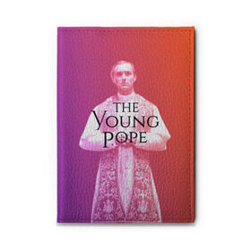 Обложка для автодокументов с принтом The Young Pope в Санкт-Петербурге, натуральная кожа |  размер 19,9*13 см; внутри 4 больших “конверта” для документов и один маленький отдел — туда идеально встанут права | young pope | джуд | лоу | молодой папа