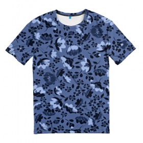 Мужская футболка 3D с принтом Цветочки в Санкт-Петербурге, 100% полиэфир | прямой крой, круглый вырез горловины, длина до линии бедер | 3d | flower | pattern | полевые | текстуры | узор | цветы