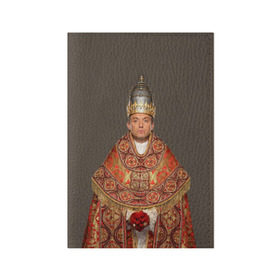 Обложка для паспорта матовая кожа с принтом Молодой Папа в Санкт-Петербурге, натуральная матовая кожа | размер 19,3 х 13,7 см; прозрачные пластиковые крепления | young pope | джуд | лоу | молодой папа
