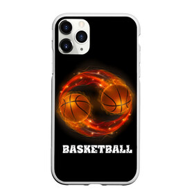 Чехол для iPhone 11 Pro матовый с принтом basketball fire в Санкт-Петербурге, Силикон |  | fire | flames | light | sport | баскетбол | игра | кольцо | мяч | небо | огонь | сетка | спорт | спортивные соревнования | стиль