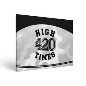 Холст прямоугольный с принтом High Times 420 Camo в Санкт-Петербурге, 100% ПВХ |  | Тематика изображения на принте: camouflage | камо | камуфляж