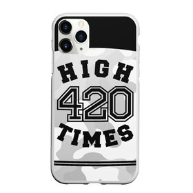 Чехол для iPhone 11 Pro матовый с принтом High Times 420 Camo в Санкт-Петербурге, Силикон |  | Тематика изображения на принте: camouflage | камо | камуфляж