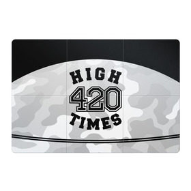 Магнитный плакат 3Х2 с принтом High Times 420 Camo в Санкт-Петербурге, Полимерный материал с магнитным слоем | 6 деталей размером 9*9 см | camouflage | камо | камуфляж