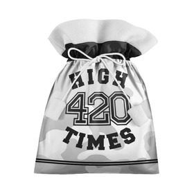 Подарочный 3D мешок с принтом High Times 420 Camo в Санкт-Петербурге, 100% полиэстер | Размер: 29*39 см | camouflage | камо | камуфляж