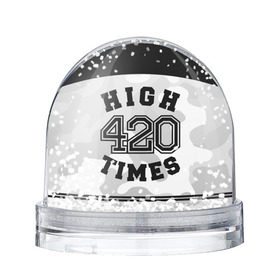 Снежный шар с принтом High Times 420 Camo в Санкт-Петербурге, Пластик | Изображение внутри шара печатается на глянцевой фотобумаге с двух сторон | camouflage | камо | камуфляж