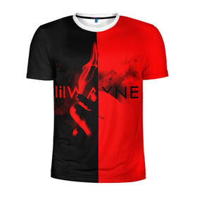 Мужская футболка 3D спортивная с принтом Lil Wayne 4 в Санкт-Петербурге, 100% полиэстер с улучшенными характеристиками | приталенный силуэт, круглая горловина, широкие плечи, сужается к линии бедра | Тематика изображения на принте: 