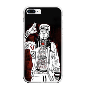 Чехол для iPhone 7Plus/8 Plus матовый с принтом Lil Wayne 3 в Санкт-Петербурге, Силикон | Область печати: задняя сторона чехла, без боковых панелей | Тематика изображения на принте: lil wayne | rap | лил уэйн | рэп | хип хоп