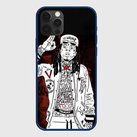 Чехол для iPhone 12 Pro с принтом Lil Wayne 3 в Санкт-Петербурге, силикон | область печати: задняя сторона чехла, без боковых панелей | Тематика изображения на принте: lil wayne | rap | лил уэйн | рэп | хип хоп