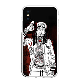 Чехол для iPhone XS Max матовый с принтом Lil Wayne 3 в Санкт-Петербурге, Силикон | Область печати: задняя сторона чехла, без боковых панелей | Тематика изображения на принте: lil wayne | rap | лил уэйн | рэп | хип хоп