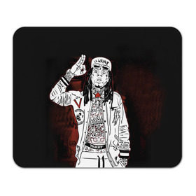 Коврик прямоугольный с принтом Lil Wayne 3 в Санкт-Петербурге, натуральный каучук | размер 230 х 185 мм; запечатка лицевой стороны | Тематика изображения на принте: lil wayne | rap | лил уэйн | рэп | хип хоп