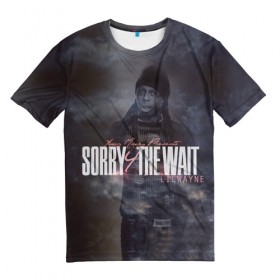 Мужская футболка 3D с принтом Lil Wayne 6 в Санкт-Петербурге, 100% полиэфир | прямой крой, круглый вырез горловины, длина до линии бедер | Тематика изображения на принте: 