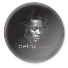 Значок с принтом Dr.Dre в Санкт-Петербурге,  металл | круглая форма, металлическая застежка в виде булавки | Тематика изображения на принте: 