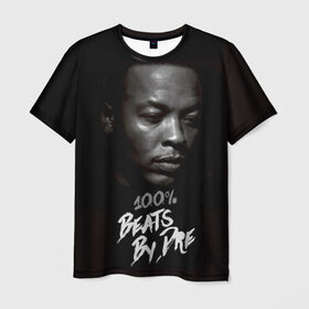 Мужская футболка 3D с принтом Dr.Dre в Санкт-Петербурге, 100% полиэфир | прямой крой, круглый вырез горловины, длина до линии бедер | Тематика изображения на принте: dr. dre | rap | андре ромелл янг | джи фанк. | доктор дре | доктор дрэ | рэп