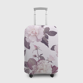 Чехол для чемодана 3D с принтом Розы в Санкт-Петербурге, 86% полиэфир, 14% спандекс | двустороннее нанесение принта, прорези для ручек и колес | flower | rose | лепестки | розы | сад | цветок | цветы