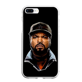 Чехол для iPhone 7Plus/8 Plus матовый с принтом Ice Cube 1 в Санкт-Петербурге, Силикон | Область печати: задняя сторона чехла, без боковых панелей | Тематика изображения на принте: ice cube | oshea jackson | rap | айс кьюб | гангста рэп | о’ши дже́ксон | рэп