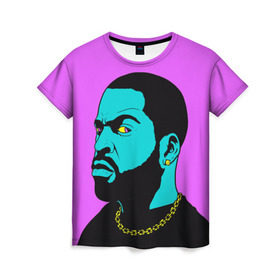 Женская футболка 3D с принтом Ice Cube 3 в Санкт-Петербурге, 100% полиэфир ( синтетическое хлопкоподобное полотно) | прямой крой, круглый вырез горловины, длина до линии бедер | ice cube | oshea jackson | rap | айс кьюб | гангста рэп | о’ши дже́ксон | рэп