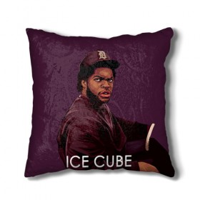 Подушка 3D с принтом Ice Cube 5 в Санкт-Петербурге, наволочка – 100% полиэстер, наполнитель – холлофайбер (легкий наполнитель, не вызывает аллергию). | состоит из подушки и наволочки. Наволочка на молнии, легко снимается для стирки | ice cube | oshea jackson | rap | айс кьюб | гангста рэп | о’ши дже́ксон | рэп