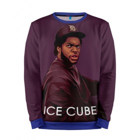 Мужской свитшот 3D с принтом Ice Cube 5 в Санкт-Петербурге, 100% полиэстер с мягким внутренним слоем | круглый вырез горловины, мягкая резинка на манжетах и поясе, свободная посадка по фигуре | ice cube | oshea jackson | rap | айс кьюб | гангста рэп | о’ши дже́ксон | рэп