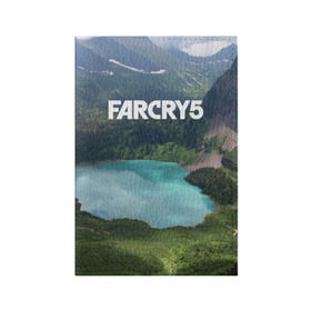Обложка для паспорта матовая кожа с принтом Far Cry 5 в Санкт-Петербурге, натуральная матовая кожа | размер 19,3 х 13,7 см; прозрачные пластиковые крепления | Тематика изображения на принте: far cry | far cry 5 | фар край