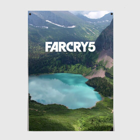 Постер с принтом Far Cry 5 в Санкт-Петербурге, 100% бумага
 | бумага, плотность 150 мг. Матовая, но за счет высокого коэффициента гладкости имеет небольшой блеск и дает на свету блики, но в отличии от глянцевой бумаги не покрыта лаком | Тематика изображения на принте: far cry | far cry 5 | фар край