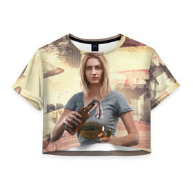 Женская футболка 3D укороченная с принтом Фар Край 5 в Санкт-Петербурге, 100% полиэстер | круглая горловина, длина футболки до линии талии, рукава с отворотами | far cry | far cry 5 | фар край