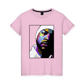Женская футболка хлопок с принтом Ice Cube в Санкт-Петербурге, 100% хлопок | прямой крой, круглый вырез горловины, длина до линии бедер, слегка спущенное плечо | ice cube | oshea jackson | rap | айс кьюб | гангста рэп | о’ши джексон | рэп