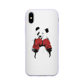 Чехол для Apple iPhone X силиконовый матовый с принтом Панда боксер в Санкт-Петербурге, Силикон | Печать на задней стороне чехла, без боковой панели | бамбук | бамбуковый медведь | бокс | боксерские | брызги | енот | животное | коала | красивый | красная книга | кунгфу | медведь | милый | мишка | очки | панда | перчатки | пот | прикол | прикольный