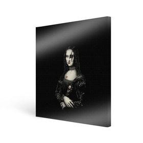Холст квадратный с принтом Мона Лиза Kiss в Санкт-Петербурге, 100% ПВХ |  | джин симмонс | картина | пол стэнли | эйс фрейли