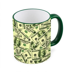 Кружка 3D с принтом Benjamin Franklin в Санкт-Петербурге, керамика | ёмкость 330 мл | 3d | benjamin franklin | америка | богатство | валюта | денежные купюры | деньги | доллар | зеленые | сша | текстуры