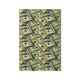 Обложка для паспорта матовая кожа с принтом Деньги в Санкт-Петербурге, натуральная матовая кожа | размер 19,3 х 13,7 см; прозрачные пластиковые крепления | Тематика изображения на принте: 3d | benjamin franklin | америка | богатство | валюта | денежные купюры | деньги | доллар | зеленые | сша | текстуры