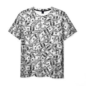 Мужская футболка 3D с принтом Benjamin Franklin $ в Санкт-Петербурге, 100% полиэфир | прямой крой, круглый вырез горловины, длина до линии бедер | 3d | benjamin franklin | америка | богатство | валюта | денежные купюры | деньги | доллар | зеленые | сша | текстуры