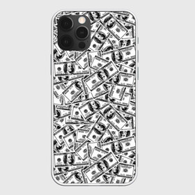 Чехол для iPhone 12 Pro с принтом Benjamin Franklin $ в Санкт-Петербурге, силикон | область печати: задняя сторона чехла, без боковых панелей | 3d | benjamin franklin | америка | богатство | валюта | денежные купюры | деньги | доллар | зеленые | сша | текстуры
