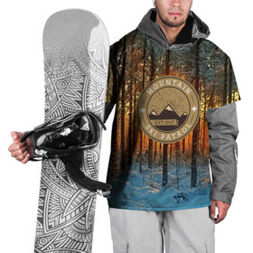 Накидка на куртку 3D с принтом Mountain Ski Patrol в Санкт-Петербурге, 100% полиэстер |  | 3d | landscape | mountains | nature | горы | заснеженный | зима | отдых | отражения | пейзаж | природа | склоны | снег