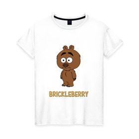 Женская футболка хлопок с принтом Malloy (Brickleberry) в Санкт-Петербурге, 100% хлопок | прямой крой, круглый вырез горловины, длина до линии бедер, слегка спущенное плечо | brickleberry | malloy