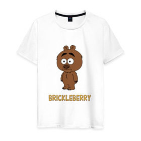 Мужская футболка хлопок с принтом Malloy (Brickleberry) в Санкт-Петербурге, 100% хлопок | прямой крой, круглый вырез горловины, длина до линии бедер, слегка спущенное плечо. | brickleberry | malloy